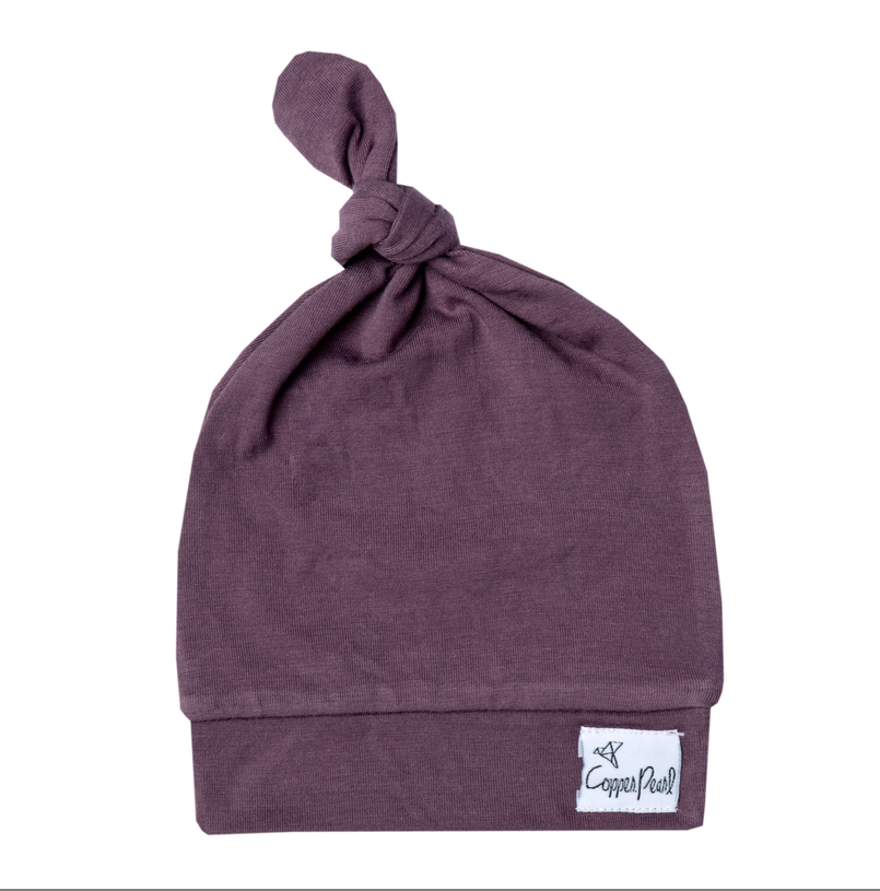 Top Knot Hat // Plum