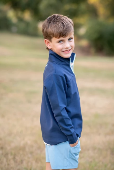 Navy 1/4 Zip Pullover