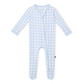 Zippered Footie // Gingham Breeze