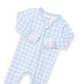 Zippered Footie // Gingham Breeze