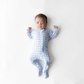 Zippered Footie // Gingham Breeze