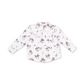 Children's long-sleeve shirt with bear pattern on a white background