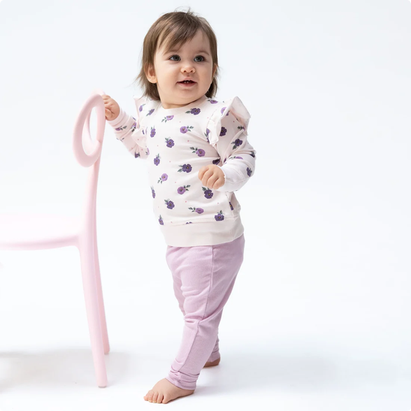 Violetta Floral Ruffle Sweatshirt and Legging