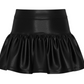 Gathered Skort // Black Shimmer