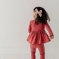 Peplum Set // Dusty Cedar