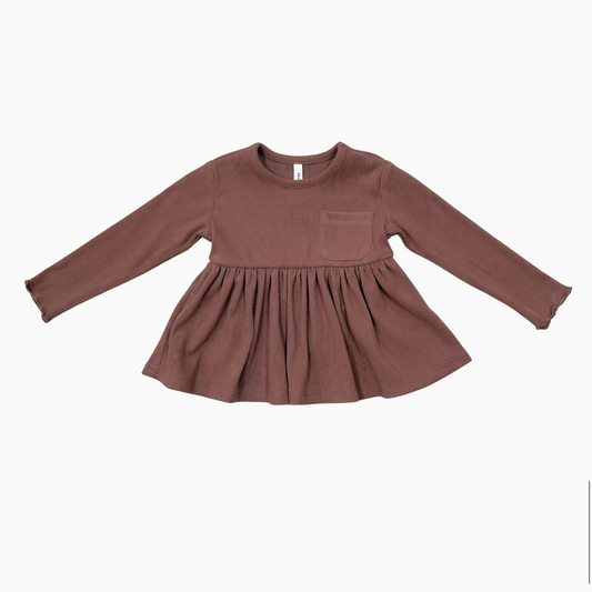 Peplum Set // Maroon
