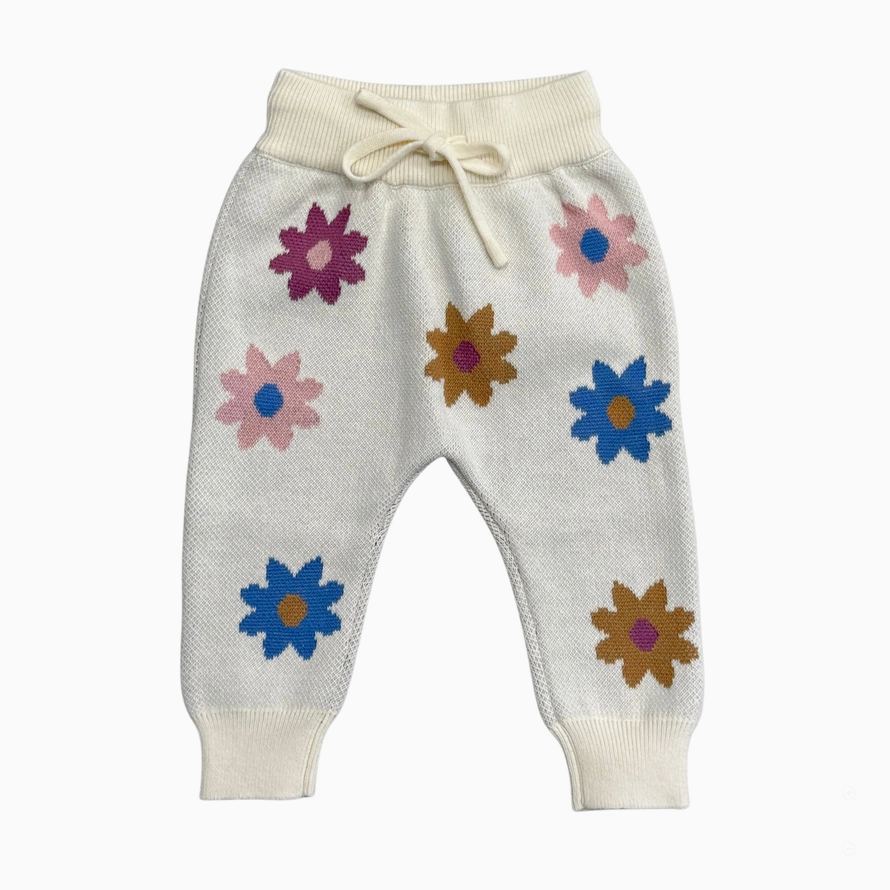 Knit Sweater set// Flower Pop