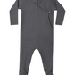 Pointelle Wrap Footie // Midnight