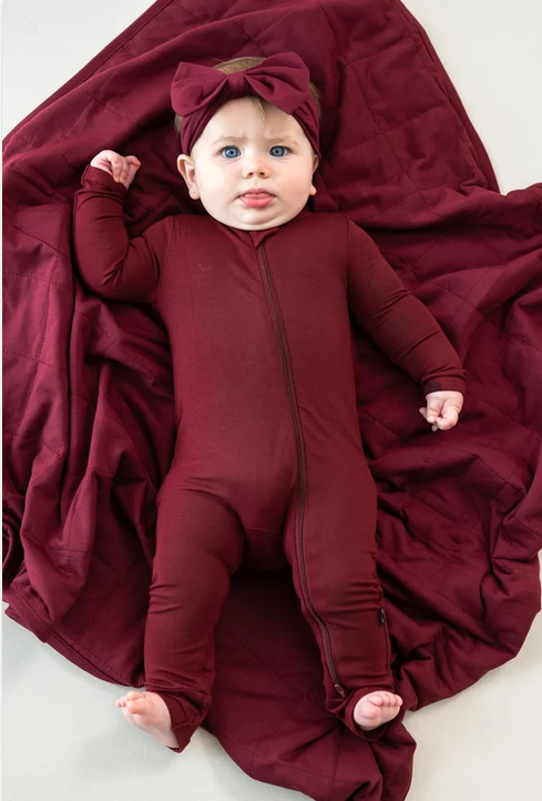 Baby Blanket // Burgundy