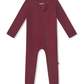 Zippered Footie // Burgundy