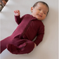 Zippered Footie // Burgundy