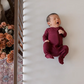 Zippered Footie // Burgundy
