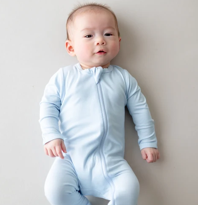 Zippered Footie // Breeze