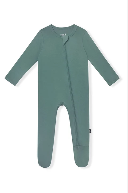 Zippered Footie // Pine