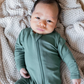 Zippered Footie // Pine