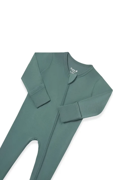 Zippered Footie // Pine