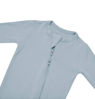 Zippered Footie // Fog