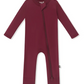 Bamboo Zipper Coverall // Burgundy