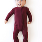 Bamboo Zipper Coverall // Burgundy
