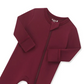 Bamboo Zipper Coverall // Burgundy