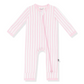 Bamboo Zipper Coverall // Sakura Stripe
