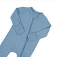 Ribbed Ruffle Zipper Coverall // Slate