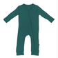 Bamboo Zipper Coverall // Emerald