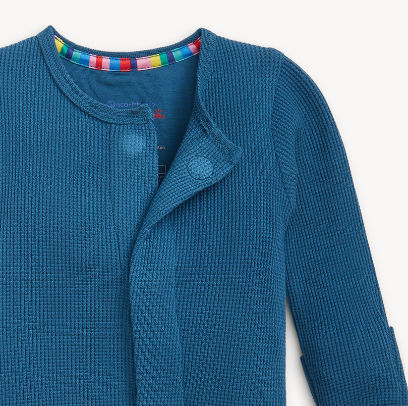 Waffle Modal Magnetic Footie // Dark Blue