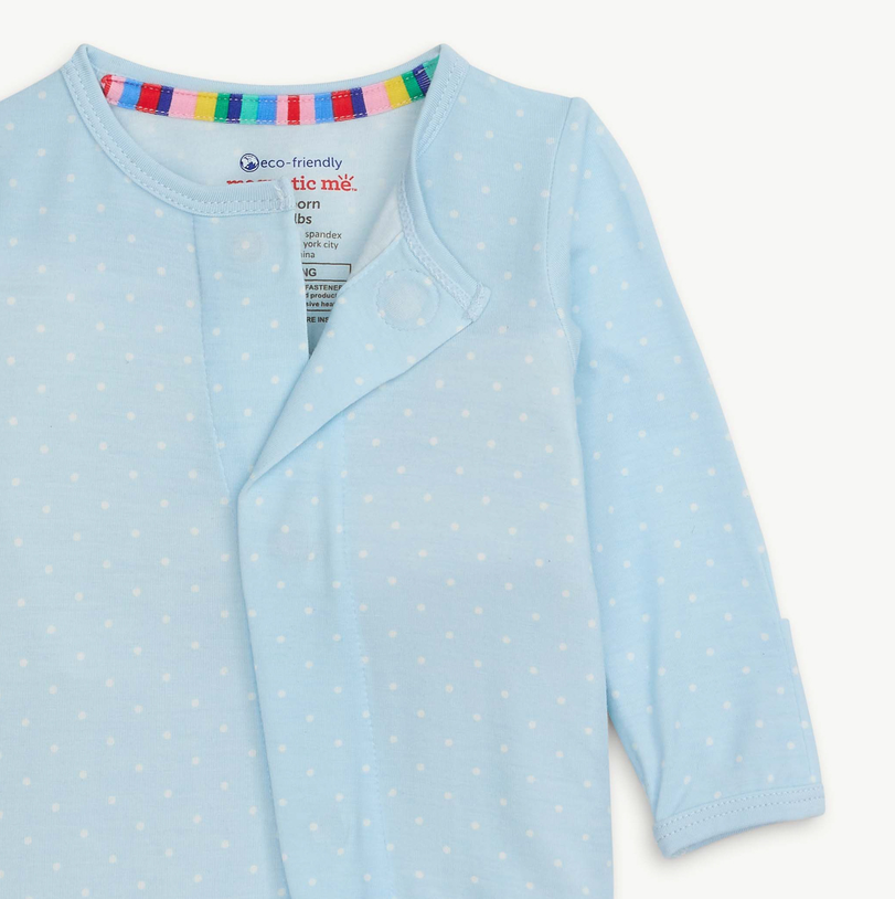 Pin Dot Blue Footie