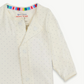 Pin Dot Cream Footie