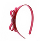 Thin Bow Headband // Glitter Red