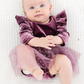 Amethyst Velvet Tutu Bodysuit