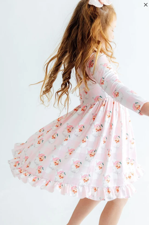 Storybook Santa L/S Twirl Dress
