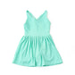 Mint green active dress with pleats