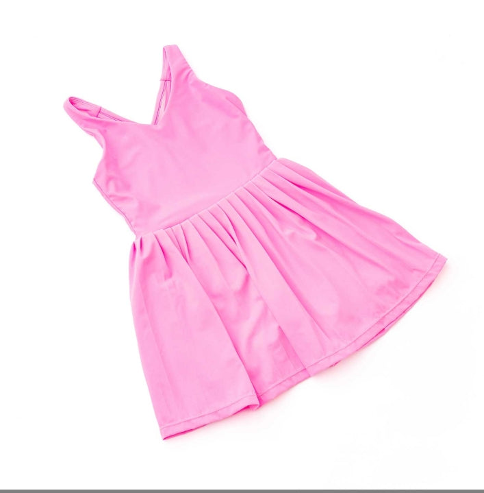 Pleated Active Dress // Pink