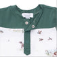 Romper // Pointer Pups And Duck Buddies With Contrast Sleeves