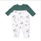 Romper // Pointer Pups And Duck Buddies With Contrast Sleeves