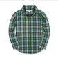 plaid shirt on white background