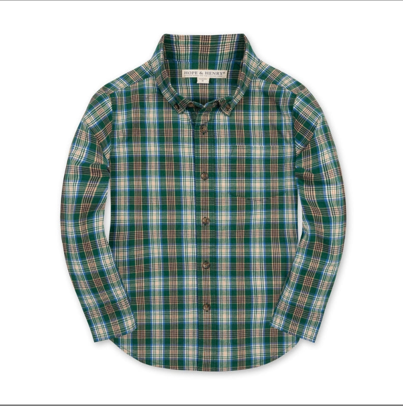 plaid shirt on white background