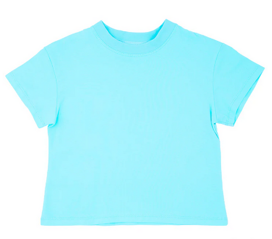 Solid Boxy Tee // Sky Blue