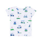 Loungewear Short Set // Vintage Golf Carts Blue