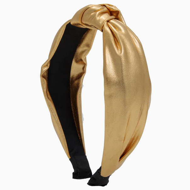 Metallic Top Knot Headband