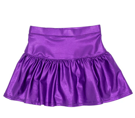 Gathered Skort // Purple Shimmer