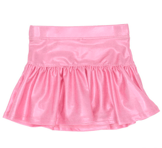 Gathered Skort // Bubblegum Pink Shimmer