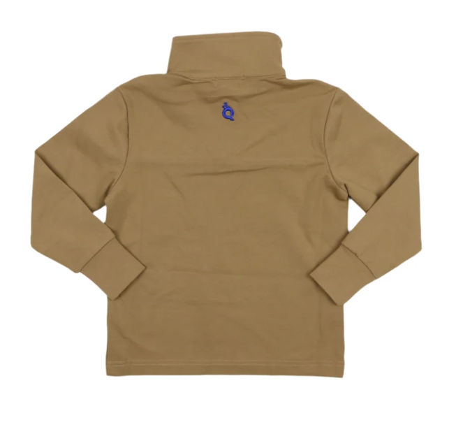 Khaki 1/4 Zip Pullover