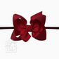 1/4" NYLON PANTYHOSE HEADBAND W/SIGNATURE GROSGRAIN BOW