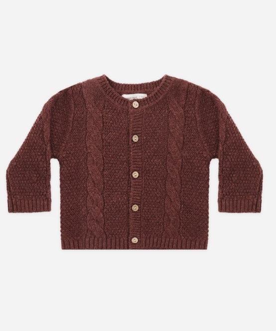 Knit Cardigan // Black Cherry