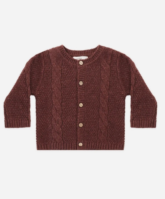 Knit Cardigan // Black Cherry