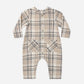 Pocketed Woven Jumpsuit // Fall Plaid