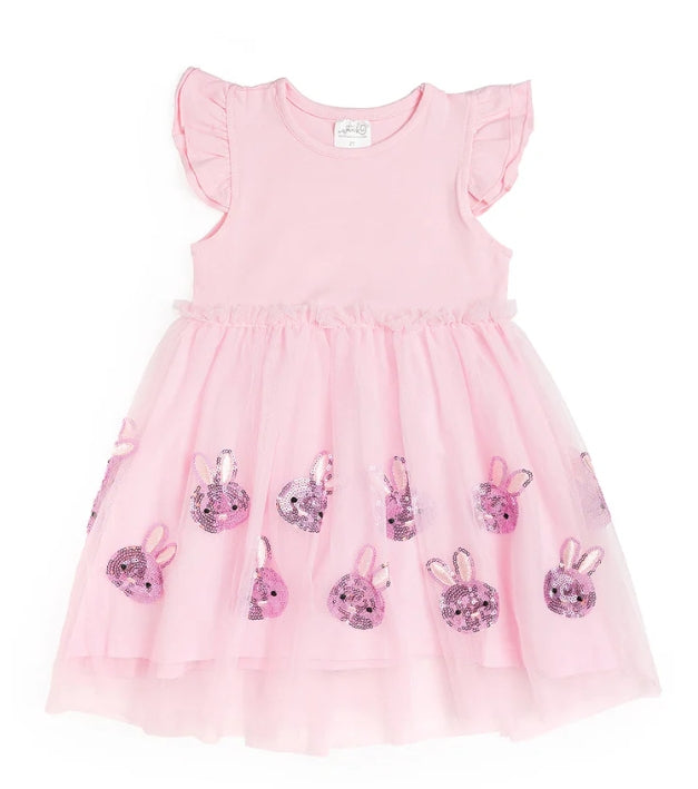 Easter Peeps Flutter Sleeve Tutu Dress